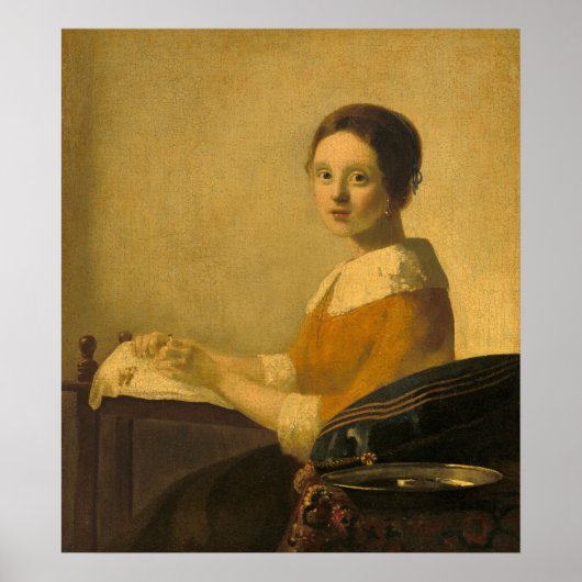 Lacemaker - Johannes Vermeer Fine Art Poster (Vorne)