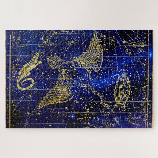 Lacerta Constellation. Puzzle (Horizontal)