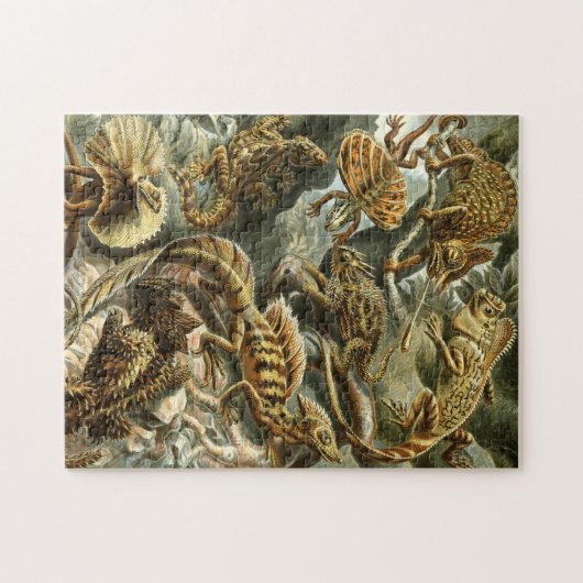 Lacertilia, lizards by Ernst Haeckel Jigsaw Puzzle (Horizontal)
