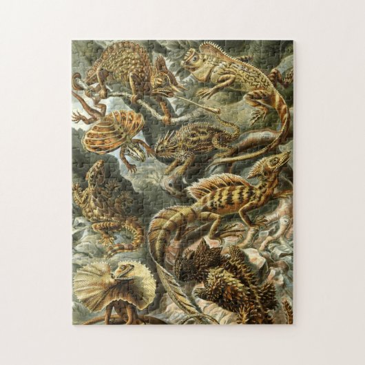 Lacertilia, lizards by Ernst Haeckel Jigsaw Puzzle (Vertikal)