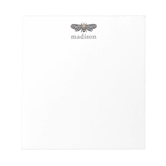 Lacewing Bee Personalisiert Notepad Notizblock (Vorderseite)