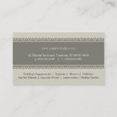 Lacework-Band-Visitenkarte Visitenkarte (Rückseite)