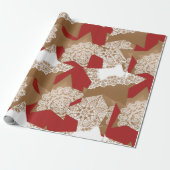 Lacey Cookie CutOut Design Wrapping Paper Geschenkpapier (Ungerollt)