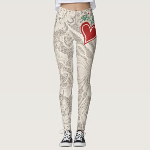 Lacey Ladys "I (heart Christmas)" Leggings