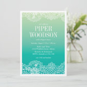 Lacey Lingerie Dusche Einladung (Stehend Vorderseite)