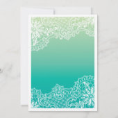 Lacey Lingerie Dusche Einladung (Rückseite)