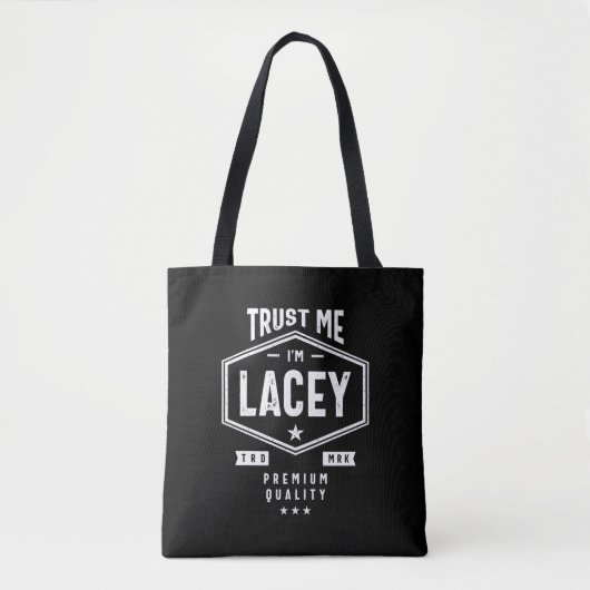 Lacey Personalisiert Name Birthday Tasche (Vorderseite)