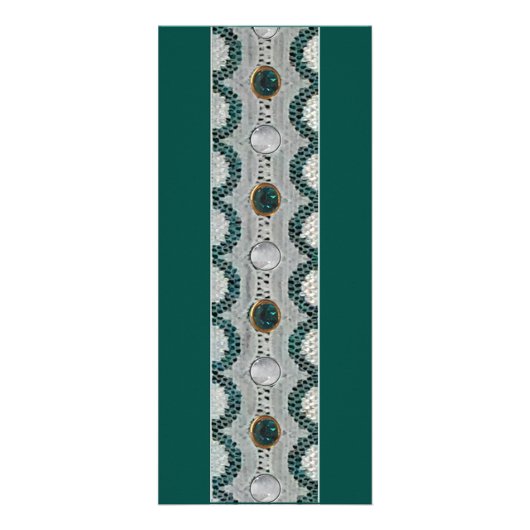 Lacey Steel Aquamarin Werbekarte (Hinten)