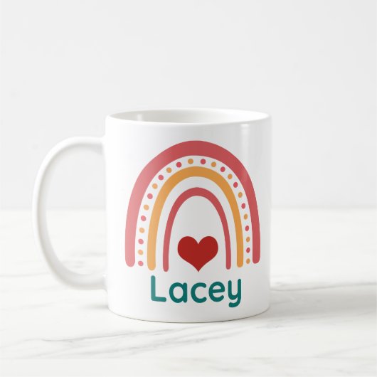 Lacey Vintag Boho Rainbow Kaffeetasse (Links)