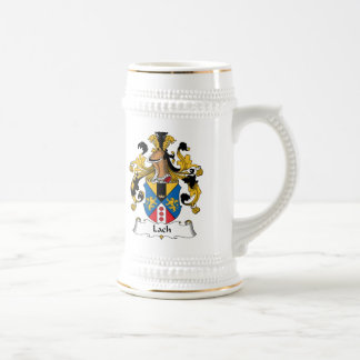 Lach Familienwappen Bierglas