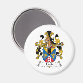 Lach Familienwappen Magnet (Vorderseite/Rückseite)