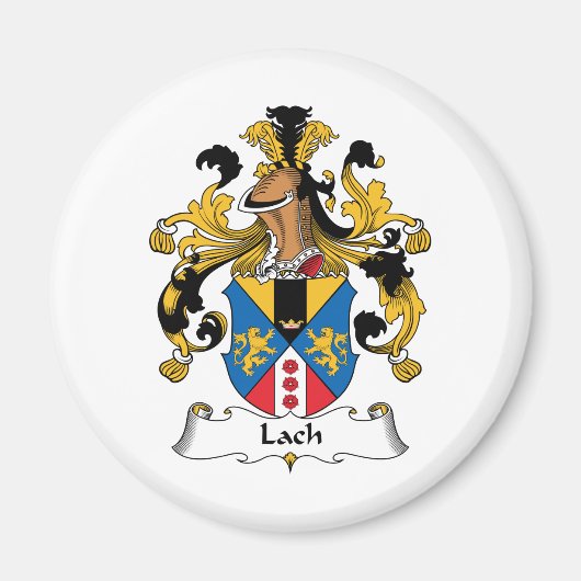 Lach Familienwappen Magnet (Vorne)