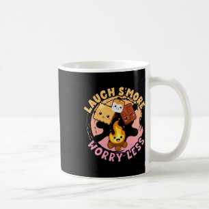 Lach öfter, sorge dich weniger Wochenend-Clamping- Kaffeetasse