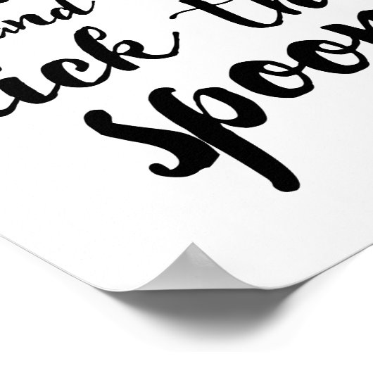 Lach und lecken den Spoon Poster (Ecke)