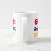 Lach und sei glücklich Elmo Jumbo-Tasse (Rückseite)
