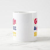Lach und sei glücklich Elmo Jumbo-Tasse (Vorderseite)