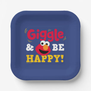 Lach und sei glücklich Elmo Pappteller