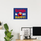 Lach und sei glücklich Elmo Poster (Heimbüro)