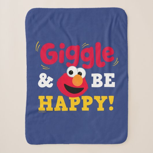 Lach und sei glücklich Elmo Sherpadecke (Vorderseite)