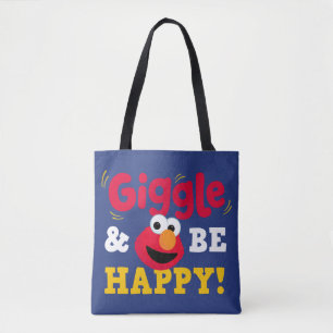 Lach und sei glücklich Elmo Tasche
