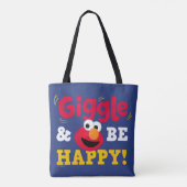 Lach und sei glücklich Elmo Tasche (Rückseite)