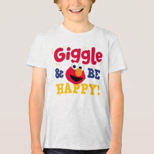 Lach und sei glücklich Elmo Tri-Blend Shirt