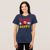 Lach und sei glücklich Elmo Tri-Blend Shirt (Vorderseite voll)