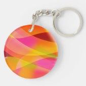 Lach und züchten fette Spaß Sprichwort Orange Schl Schlüsselanhänger (Rückseite)