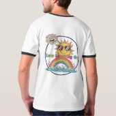 Lach weiter T-Shirt (Schwarz voll)