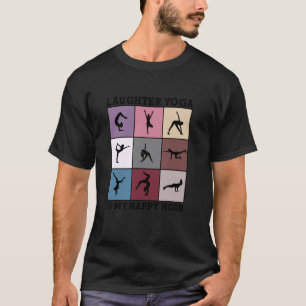 Lach-Yoga-Glückliche-Stunde Lustig T-Shirt
