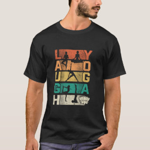 Lach-Yoga Yoga-Liebhaber Silhouetten T-Shirt