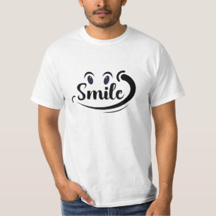 Lächele einfach Weiter lächeln Mehr lächeln Lächel T-Shirt
