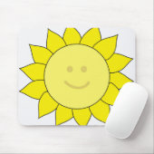 LächelGesicht Sonnenblume Mousepad (Mit Mouse)
