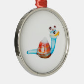 LÄCHELGLAS SILBERNES ORNAMENT (Rechts)