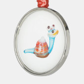 LÄCHELGLAS SILBERNES ORNAMENT (Links)