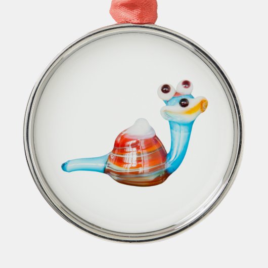 LÄCHELGLAS SILBERNES ORNAMENT (Vorne)