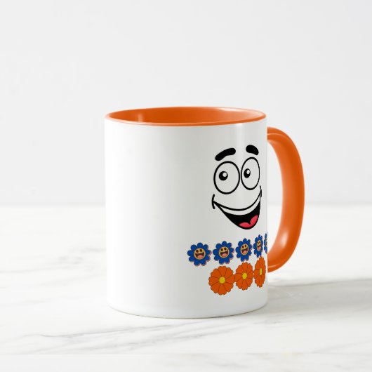 LächelIllustration Tasse (VorderseiteRechts)