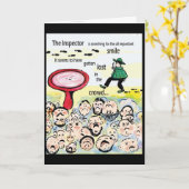 Lächelinspektor Karte (Gelbe Blume)