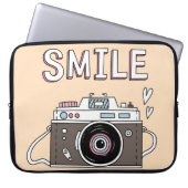 Lächelkamera Laptopschutzhülle (Vorderseite)