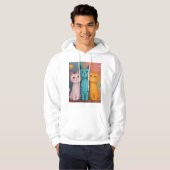 Lächelkatzen Hoodie (Vorne ganz)