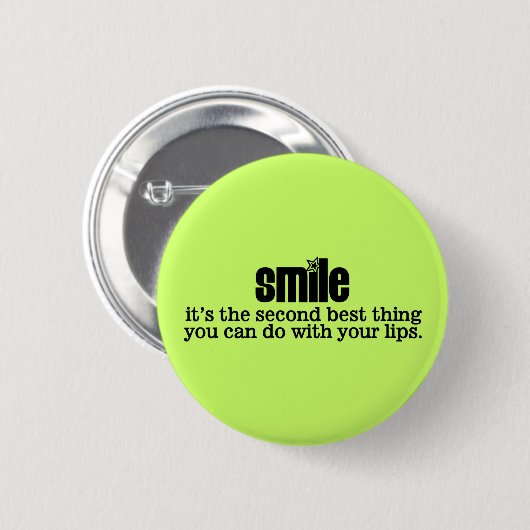 Lächelknopf Button (Vorne & Hinten)