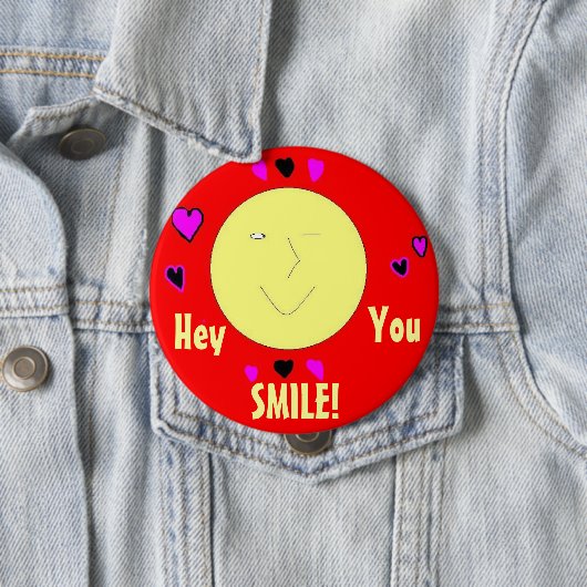 Lächelknopf Button (Beispiel)