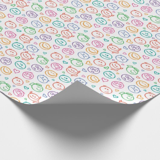 Lächelmuster Geschenkpapier (Ecke)