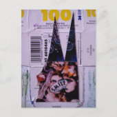 Lächeln 100 Mixed Media Collage Postkarte (Vorderseite)