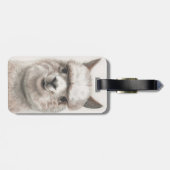 Lächeln Alpaca Gepäck Tag Llama Bag ID Gepäckanhänger (Rückseite horizontal)