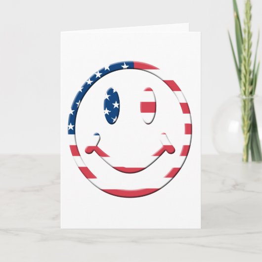 Lächeln Amerika Karte (Vorderseite)