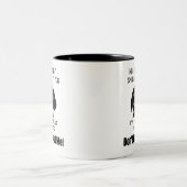 Lächeln an Ihrem Hund Zweifarbige Tasse (Mittel)