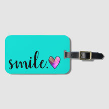 LÄCHELN - Aquarell-Herz