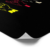 Lächeln ASL Alphabet American Sing Language ASL Te Poster (Ecke)