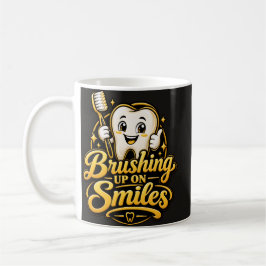Lächeln auffrischen Süßes Zahnarzt-Geschenk Kaffeetasse